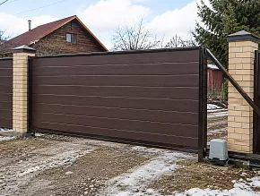 Откатные ворота для дачи 3000x2000 купить Москва